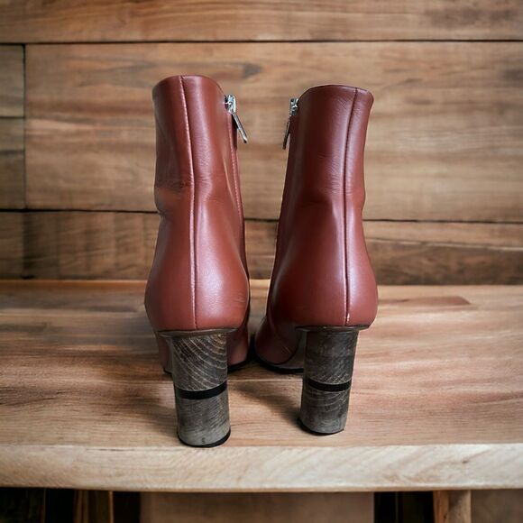 NEOUS Tan Clowesia Leather Ankle Boots - Size 38.5 - Picture 5 of 15